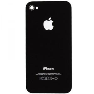 Vitre arrière pour iPhone 4s, Noir