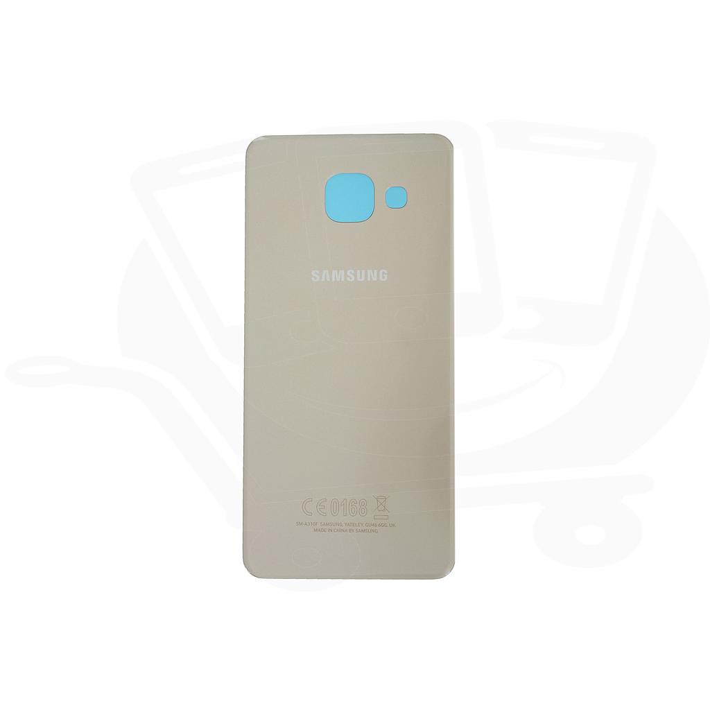 SAMSUNG GALAXY A3 (2016) BATTERY COVER - GOLD (sku 116)