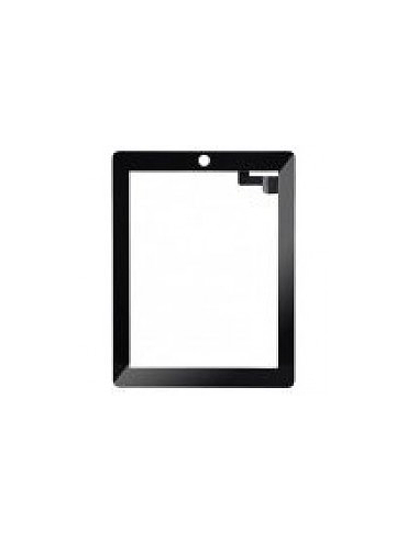 Vitre tactile et bouton home pour iPad 2, Noir