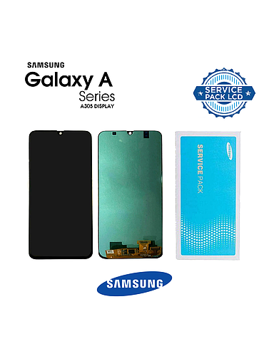 LCD SAMSUNG SM-A305 (A30 2019) BLACK (With Frame)  (sku 950)