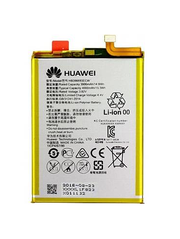  Battery Huawei Mate 8 Huawei Battery 4000mAh Li-Ion (Bulk)  HB396693ECW (sku 2006)