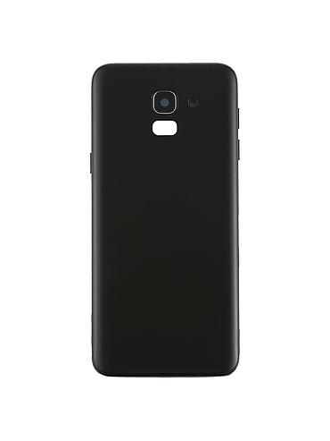 Back Cover Samsaung J6 Plus Black with camera lens (sku 4110)