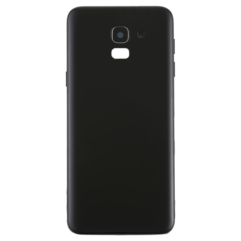 Back Cover Samsaung J6 Plus Black with camera lens (sku 4110)