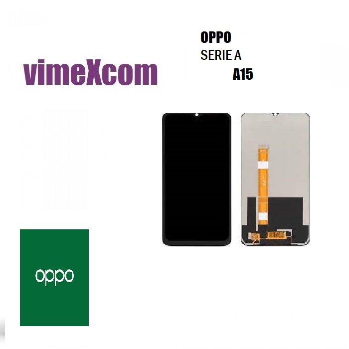 OPPO A15 / A15s / A35 / A16K / A16e (2020) (NF) LCD BLACK O-100 (SKU 6162)