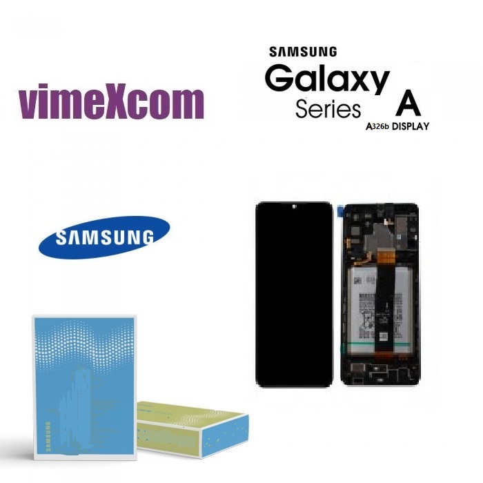 Lcd Samsung A326b GH 82-25454A  +  BATTERY  Nero  (1036)
