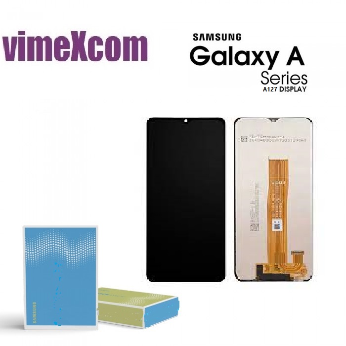 Lcd Samsung A12 2021 GH 82-26485A/26486A-SM-A127 BLACK (1040)