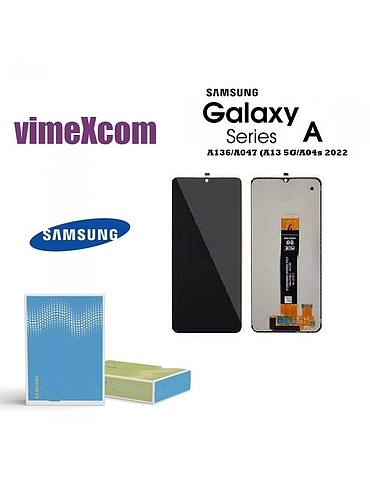 SAMSUNG LCD SM-A136/M136/A047 (A13 5G/A04s 2022) GH82-29077A/29078A  WITHOUT FRAME BLACK (SKU 1064)