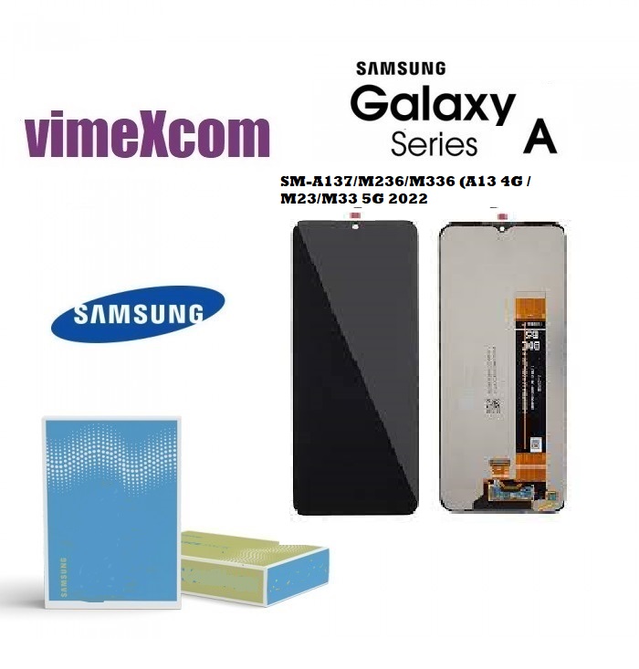 SAMSUNG LCD SM-A137//M236/M336 (A13 4G // M23/M33 5G 2022) without frame black  (SKU 1065)